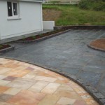 Frost patio slabs